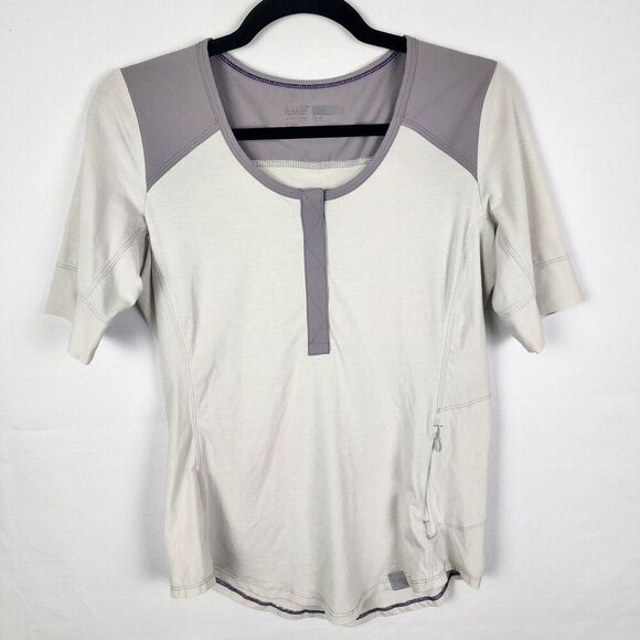 511 Tactical Women’s Short Sleeved Shirt Button Front Size Small Gray/purple - Picture 1 of 5